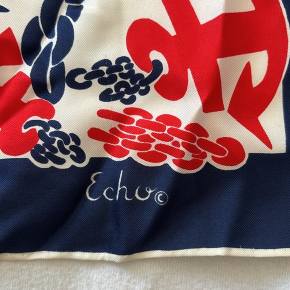 Vintage Echo Pure Silk Scarf - Picture 2 of 4